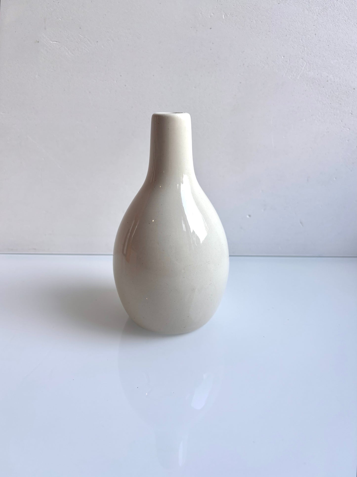 OK - Vaas flesvormig wit
H 15cm
D H 1,5cm
Prijs: €3,90
Voorraad: 3