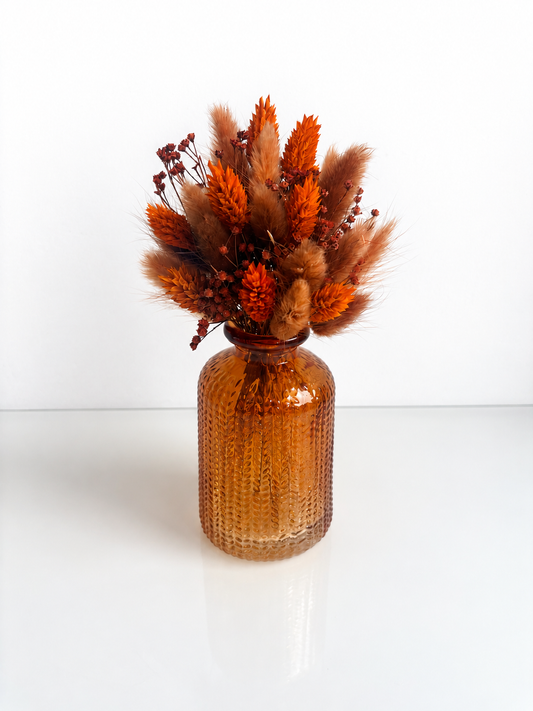 H 18cm
€18,50
bruine, oranje, terracotta droogbloemen 
1 stuk
